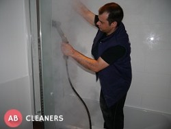 AB Cleaner Cleaning the Bathroom After Construction